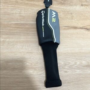 TaylorMade M2 Headcover in Black and Gray with Green Highlights